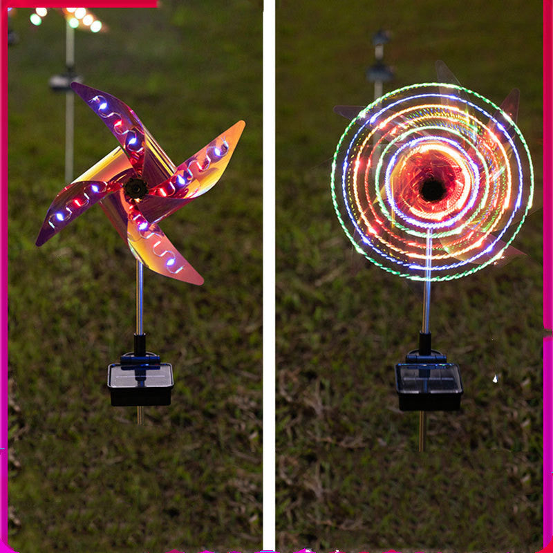 Solar Landscape Windmill Light Outdoor Light String Decoration Lawn Light