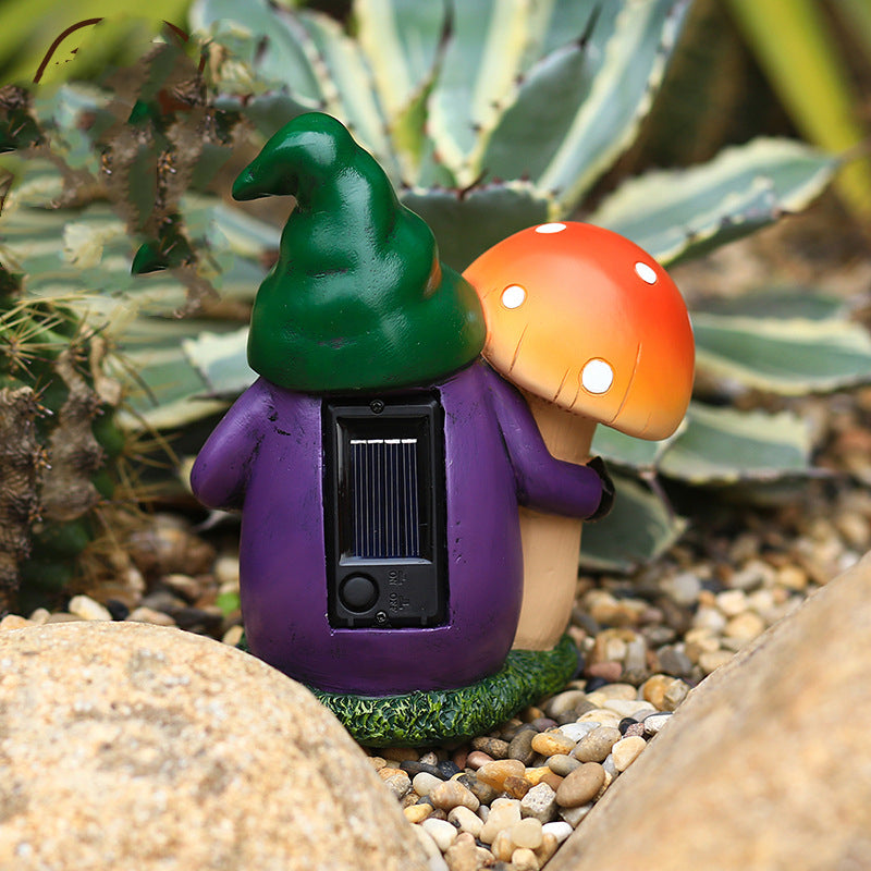 Solar Lamp Garden Mushroom Ornament Outdoor