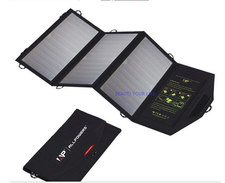 Solar Panels Portable Foldable Waterproof Dual 5V/2.1A USB Solar Panel Charger