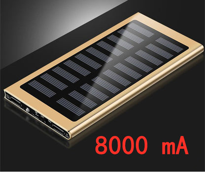 Ultra-thin metal solar power bank