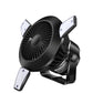 Solar Camping Fan 5000mAh USB Rechargeable 4 Speeds with LED Light Camping Tent Fan for Beach Hiking Home Office Car