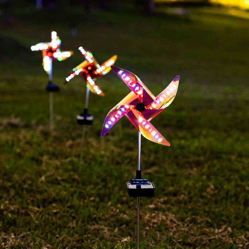 Solar Landscape Windmill Light Outdoor Light String Decoration Lawn Light
