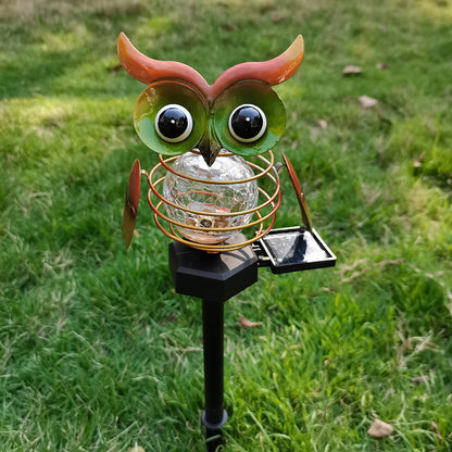 Solar Owl Outdoor Waterproof LED Garden Pathway Light