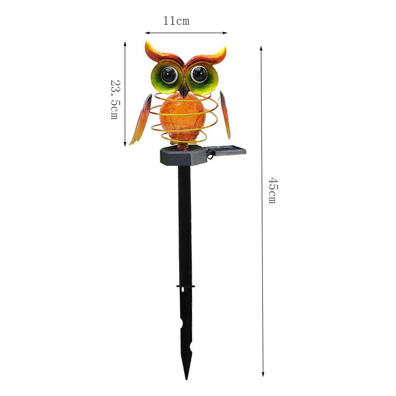 Solar Owl Outdoor Waterproof LED Garden Pathway Light