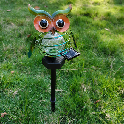 Solar Owl Outdoor Waterproof LED Garden Pathway Light