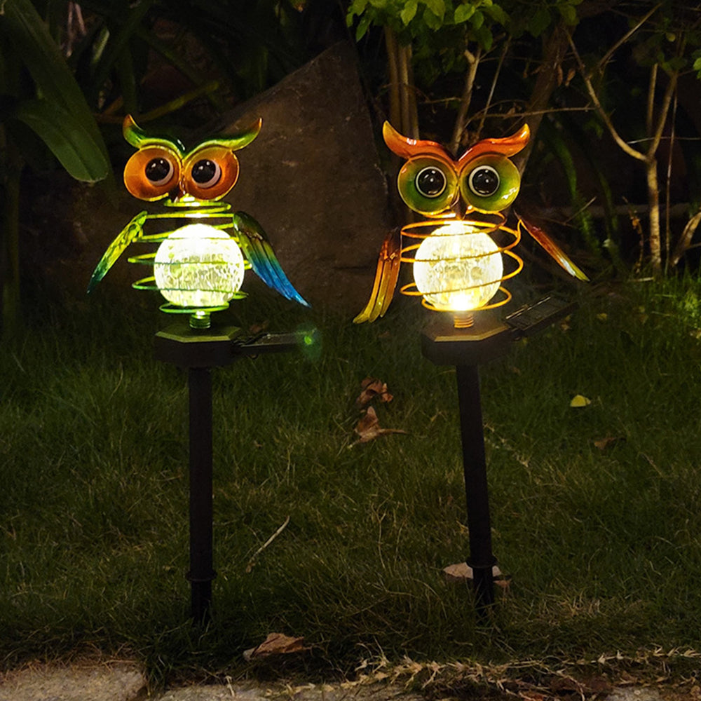 Solar Owl Outdoor Waterproof LED Garden Pathway Light