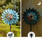 Solar Wrought Iron Windmill Light Waterproof Outdoor Garden Landscape Light