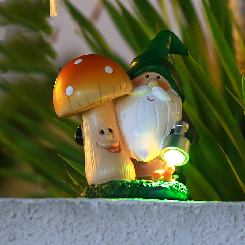 Solar Lamp Garden Mushroom  Ornament Outdoor