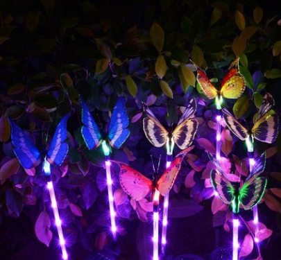 Solar Butterfly Light 7 Color Lawn Garden Villa Landscape Decorative Light