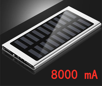 Ultra-thin metal solar power bank