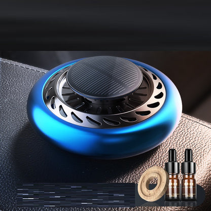 Car Air Freshener Solar Power Rotating Long-lasting Healthy Perfume