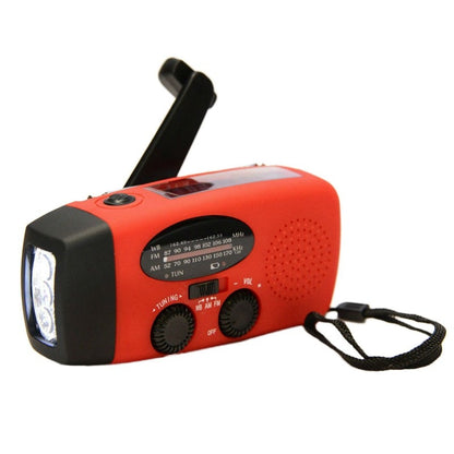 Hand crank power flashlight