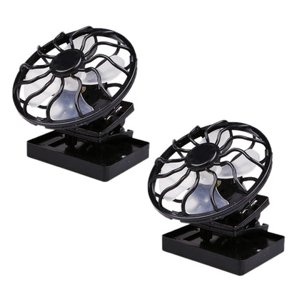 Portable solar fan