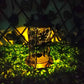 Iron Solar Lights LED Garden Lamp Table Lamp Solar Lantern For Walkway Garden Art Ornament