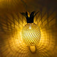 Wrought iron metal pineapple shape solar light string