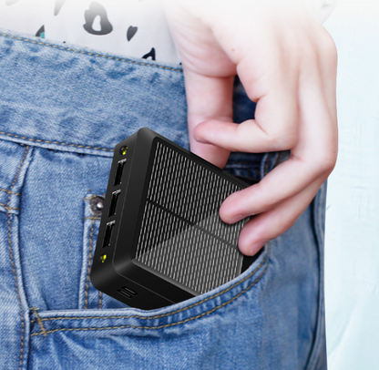 The Solar Power Bank Is Small And Portable