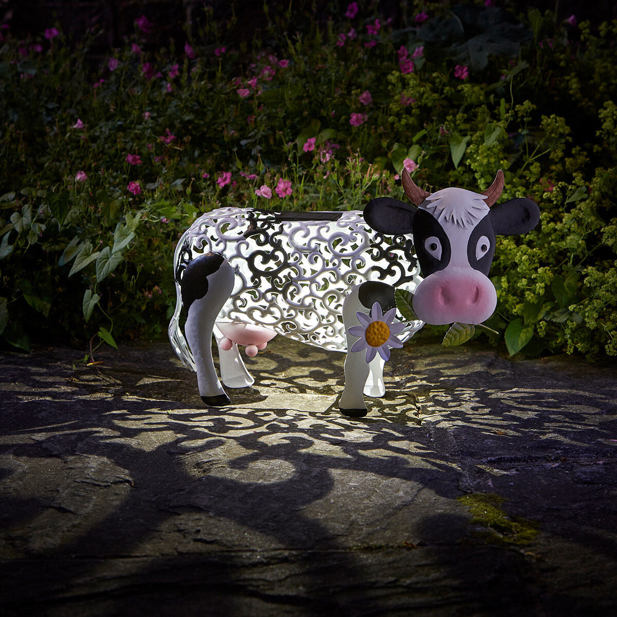 Daisy Cow Solar Light Resin Decoration Garden Decoration