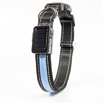 Solar Powered Nylon Reflective Adjustable Pet Collars