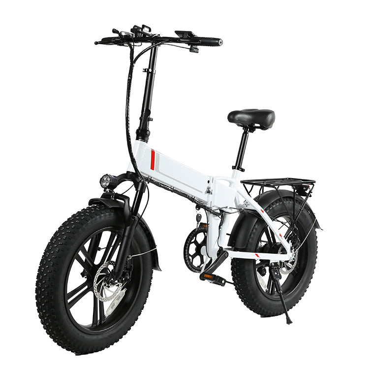 20 Inch Fat Tire Folding Mountain E Bike / 48v 350w Rear Hub Motor 7 S ...