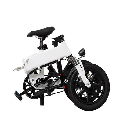 White electric bicycle