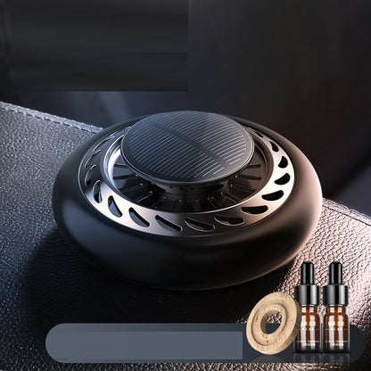 Car Air Freshener Solar Power Rotating Long-lasting Healthy Perfume