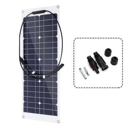 60W Monocrystalline Photovoltaic Solar Cell Power Board Outdoor Portable Emergency