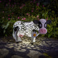 Daisy Cow Solar Lamp Resin Ornament Garden Decoration