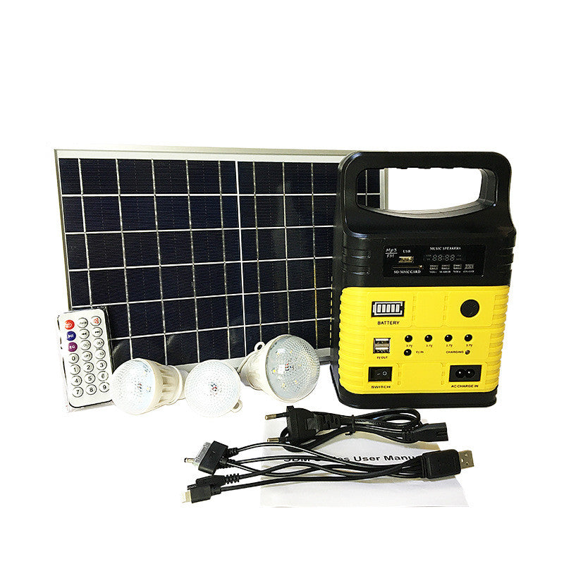 10W Solar Power System Solar Emergency Light Solar Radio Solar System