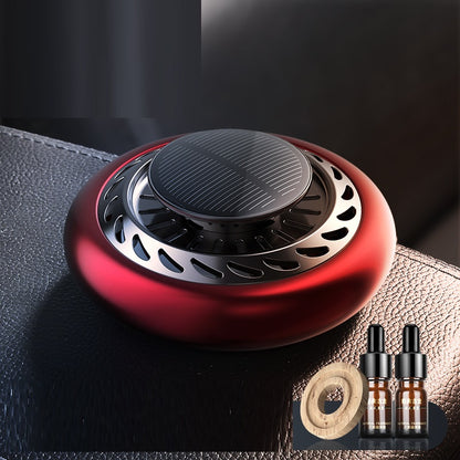 Car Air Freshener Solar Power Rotating Long-lasting Healthy Perfume