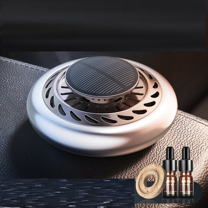 Car Air Freshener Solar Power Rotating Long-lasting Healthy Perfume